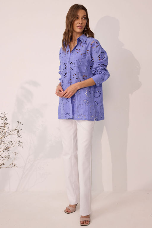 Блуза LYUSHe 4050 лаванда  фото 3