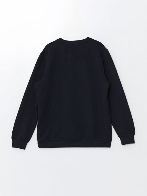 Bisiklet Yaka Uzun Kollu Erkek Sweatshirt - Waikiki фото 2
