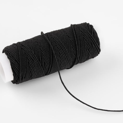 Резинки шпульные, 10 г, 20±2 м, 5 шт., чёрная