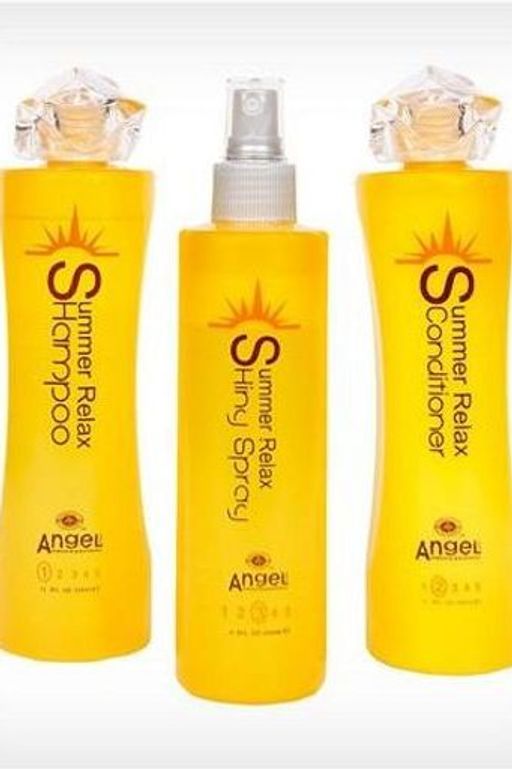 Набор "Защита от солнца": Шампунь 350 мл + кондиционер 350 мл + спрей 250 мл