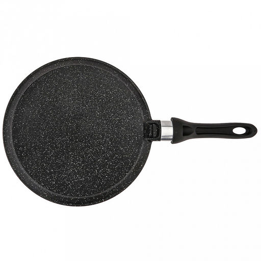 Сковорода блинная с тефлоновым покрытием д26см "Гранит Induction", h2см, s0,3см, ручка из термостойкого пластика (Россия) Подходит для всех видов плит, включая индукционную.