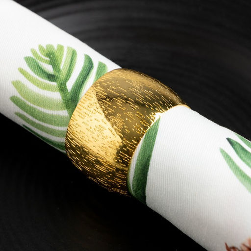 Набор новогодних салфеток С Новым Годом с декоративными кольцами, 40х40 см - 4 шт, хлопок, саржа - Этель фото 3