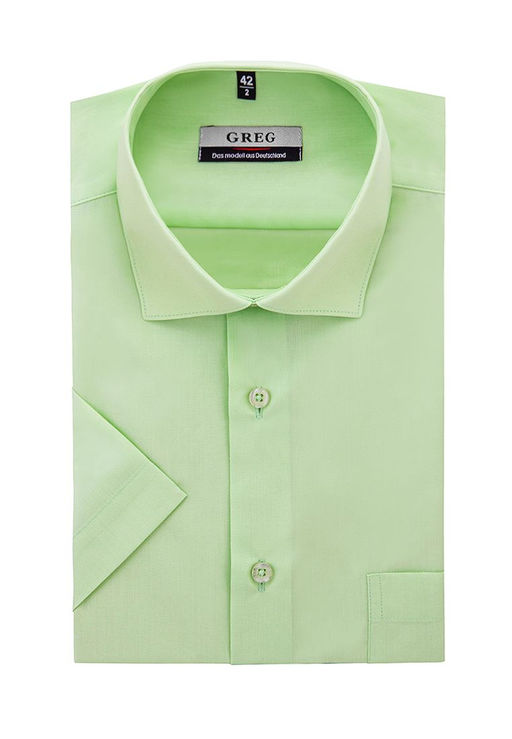 Сорочка мужская короткий рукав GREG 410/109/SAL/Z  фото 2