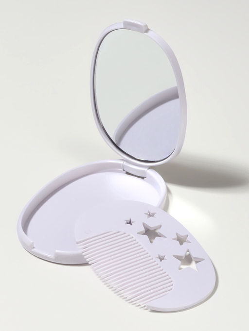 Зеркало складное «Лимон», с расчёской, 6.5×9.5 см