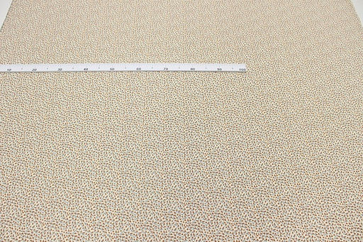 Теплый хлопок Россыпь бутончиков цв.терракотовый, ВИД2, ш.1.53м, хлопок-100%, 150гр/м.кв - Купава фото 3