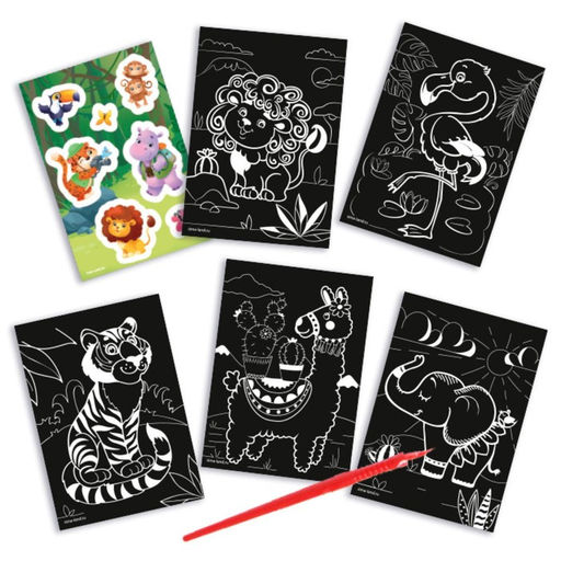 Блокнот-гравюра Удивительные животные, 10 листов, штихель - Школа талантов фото 8