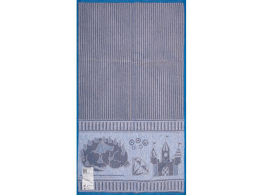 6с103.412ж1 Драко-вельвет (синий2) Полотенце махровое 50х90см