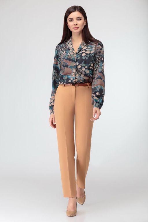 Блуза Swallow 803.2 черный+серебряный узор фото 477