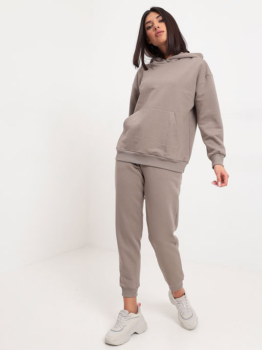 Брюки женские трикотажные KATHARINA KROSS KK-TRK-003K-серо-бежевый фото 6