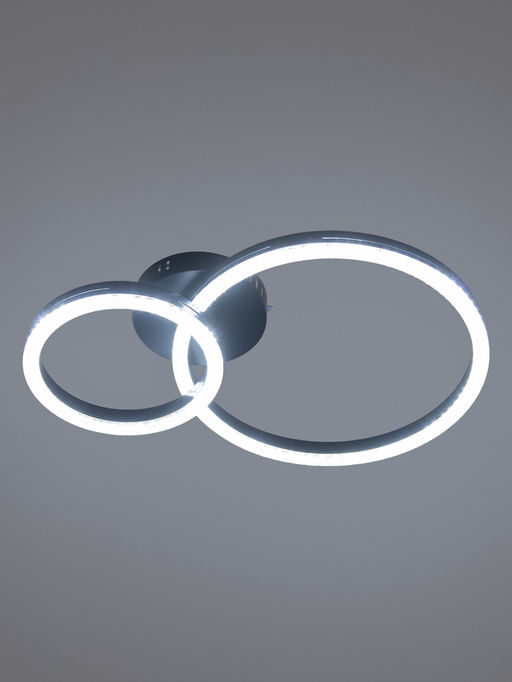 Светильник потолочный LED Bloom CLL-1-78-RC, 78 Вт, 3000-6000К, 62×42×10 см, с ПДУ, чёрный