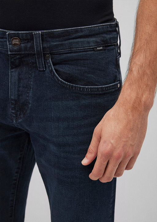 Jake Lux Black Puslu Vintage Koyu Mavi Jean Pantolon  фото 3