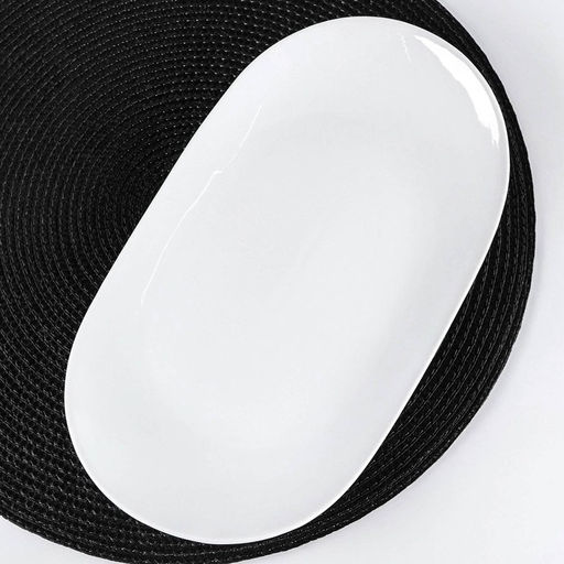 Блюдо фарфоровое овальное Wilmax, 28.5×16.5 см, белое