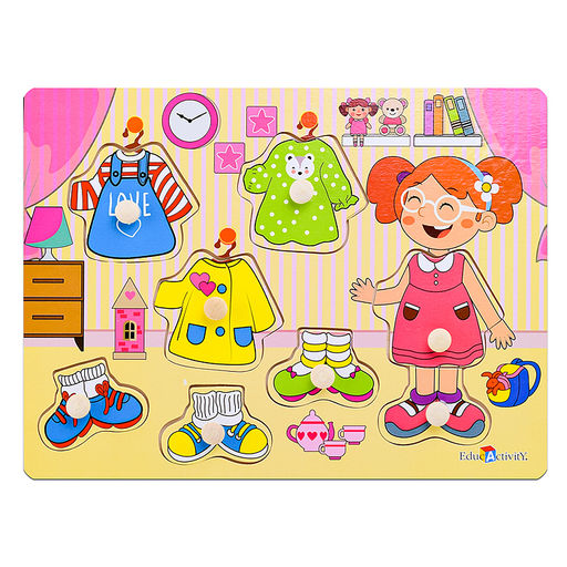 Пазл-вкладыш Одень девочку - Щепочка фото 2