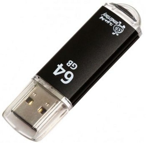 Флеш-накопитель 64Гб "Smartbuy V-Cut" Black (SB64GBVC-K)