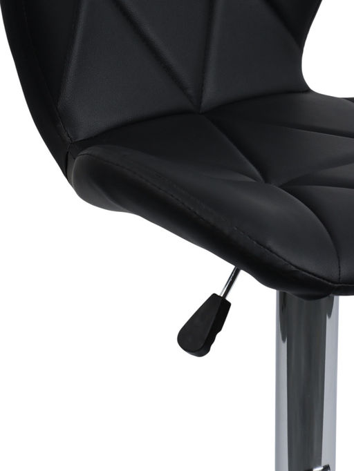 Комплект барных стульев «Клик Мебель», с подъёмным механизмом, с прострочкой, искусственная кожа, цвет чёрный, 2 шт.