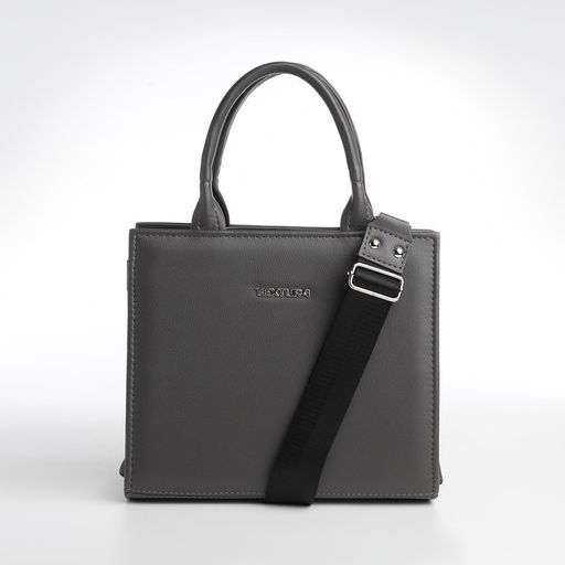 Сумка женская тоут TEXTURA на молнии, 22×11×22 см, серая