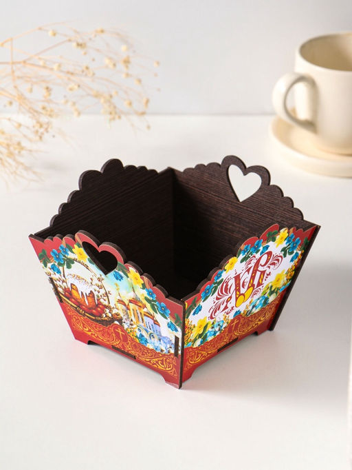 Конфетница квадратная или подставка под кулич ХВ,10?13?13.5 см