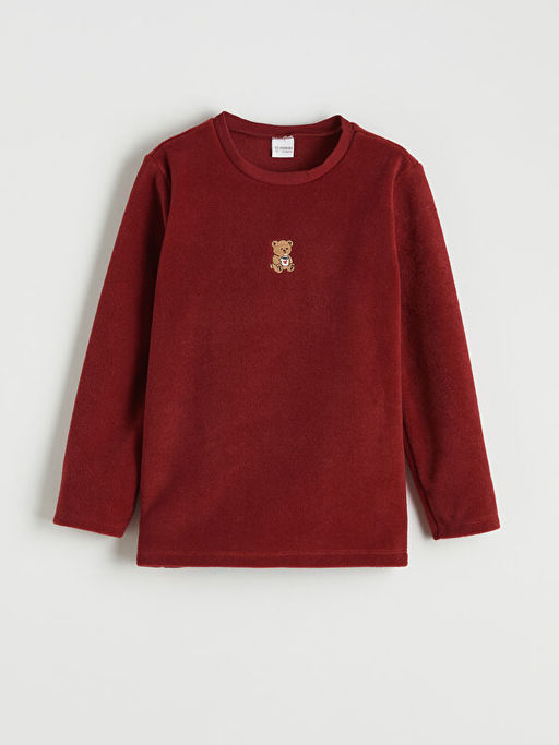 K?z ?ocuk Nak??l? Bisiklet Yaka Pijama Tak?m