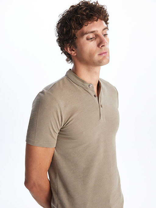 Hakim Yaka K?sa Kollu Erkek Ti??rt