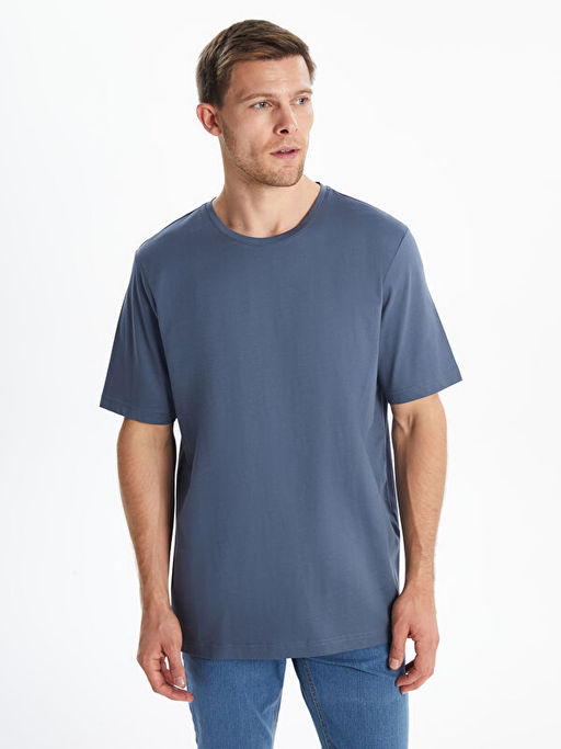 Bisiklet Yaka Penye Erkek Ti??rt