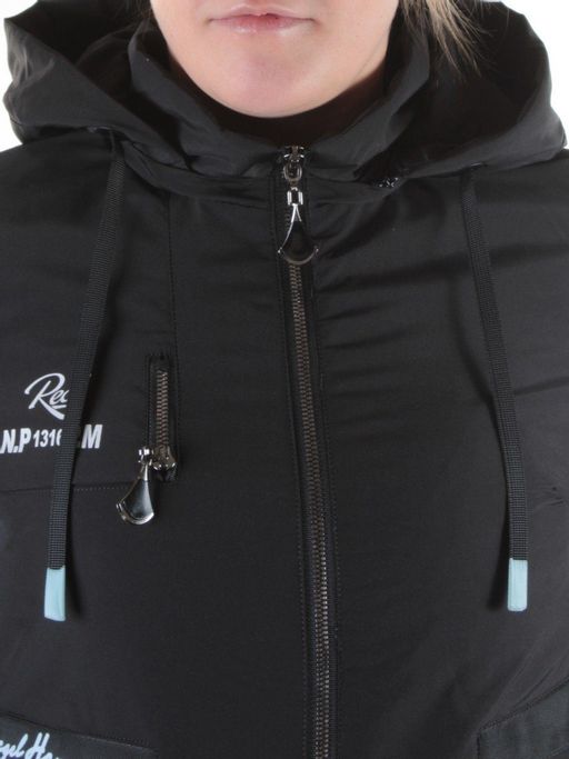 21-65 BLACK Куртка демисезонная женская AiKESDFRS - Фабричный китай фото 4