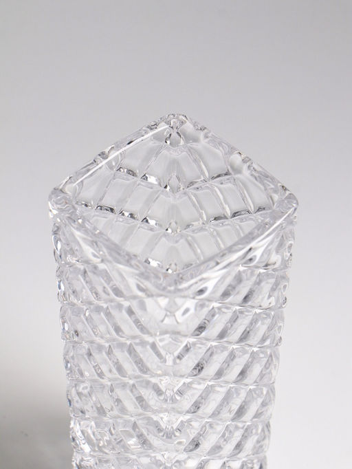 Ваза «Геометрия», диагональ, 15.5×5.5 см, стекло, прозрачная