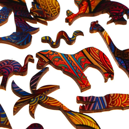 Пазл фигурный Царь зверей - Puzzle фото 7