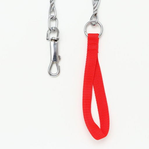 Поводок металлический витой с нейлоновой ручкой, 180 см х 4 мм - Пижон фото 3