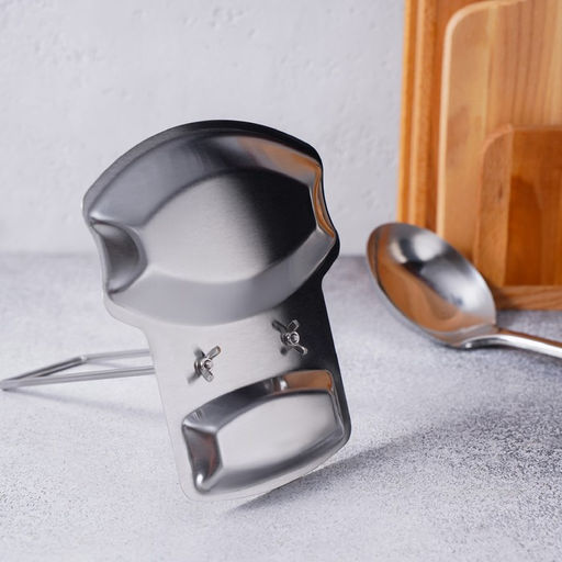 Подставка для крышки и ложки, 19.5×16 см, нержавеющая сталь