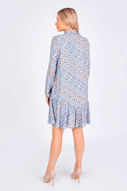 5-2839/729-4914-2 Платье принт Голубой колосок, 38 - Serginnetti фото 3