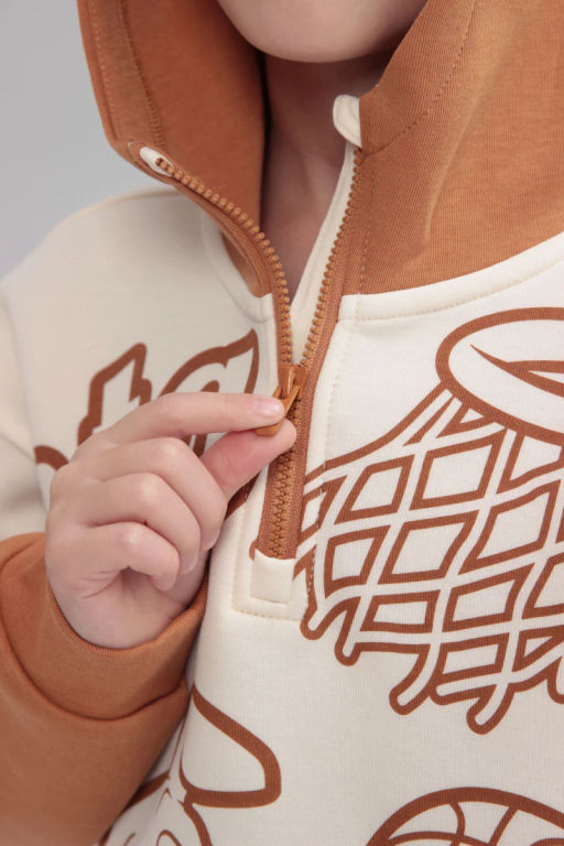 Худи бежевый, коричневый - Anta sport фото 4