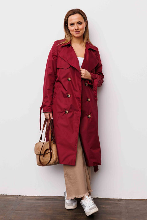 Плащ AURA 7035-176 марсала  фото 2