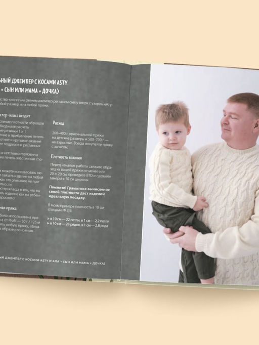 Медленное вязание. Нежный трикотаж на спицах. Family look