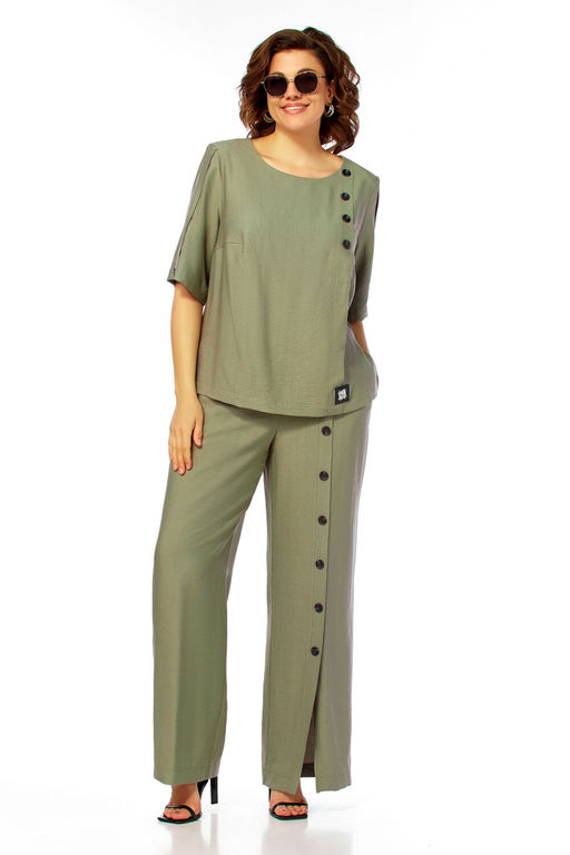 Костюм Olga Style С1022 хаки  фото 5