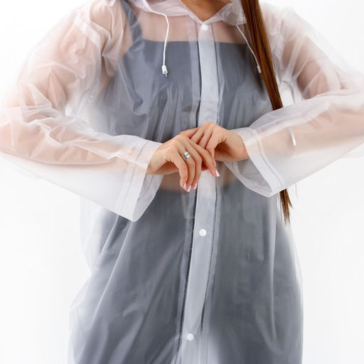 Дождевик взрослый плащ «Я бы вышла из зоны комфорта, но мне не в чем», размер 42-48, 60×110 см, белый