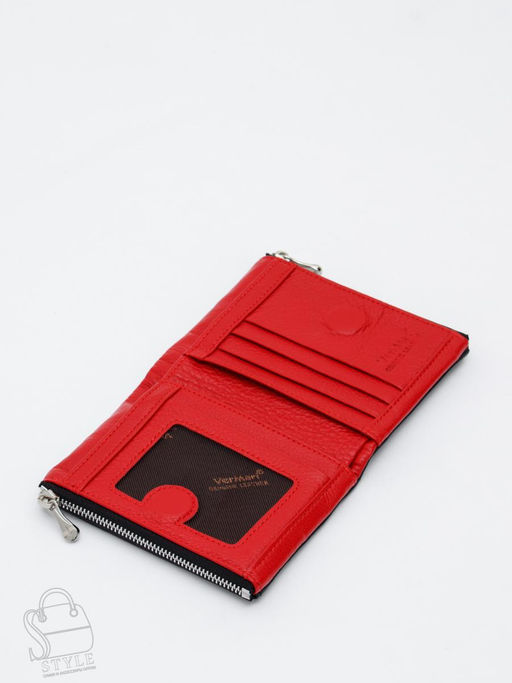 Женский кошелек 9949-1806A black  red Vermari