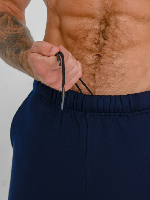 Арт. 62902 Брюки мужские с начесом 48-56 (5 шт) Цвет:темно-синий