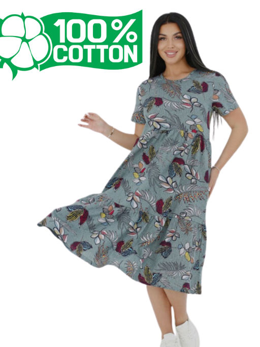 Платье женское арт. Пл-25 зеленое - Милана фото 8