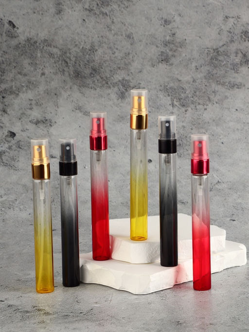 Цена за 6 шт. Флакон стеклянный для парфюма «Амбре», с распылителем, фасовка - 6 шт., 10 мл, МИКС