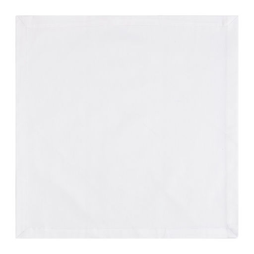 Набор салфеток с декоративными кольцами White pleasure, 40×40 см - 4 шт., 100% хлопок, саржа 190 г/м²