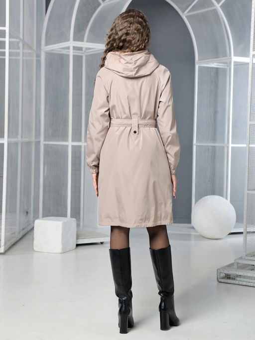 25133 Плащ бежевый - Dizzyway фото 3