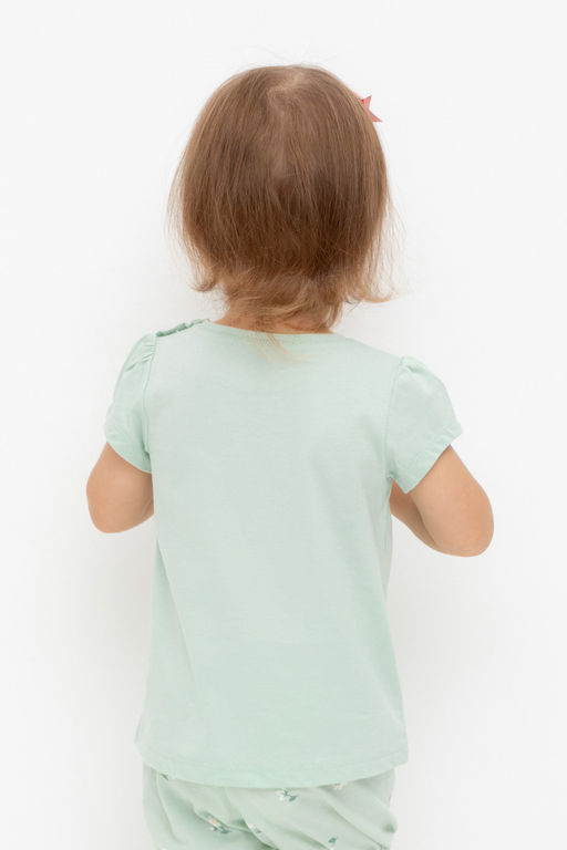 Crockid _ КР 302702/пастельно-зеленый к543 фуфайка (футболка) д/дев яс  фото 5