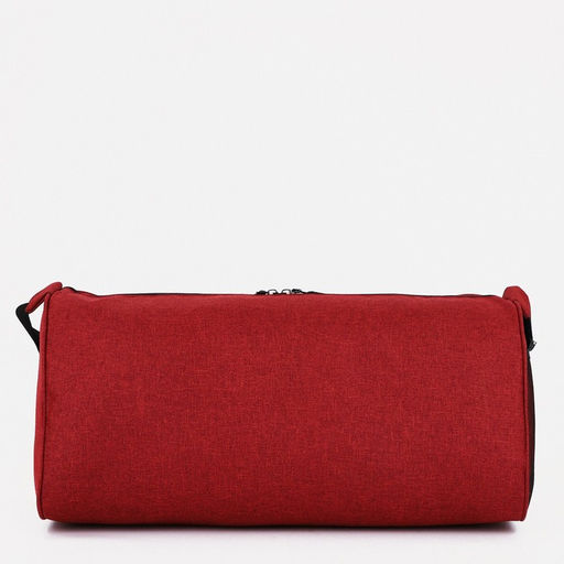 Сумка спортивная на молнии, наружный карман, длинный ремень, цвет бордовый - Simaland фото 3