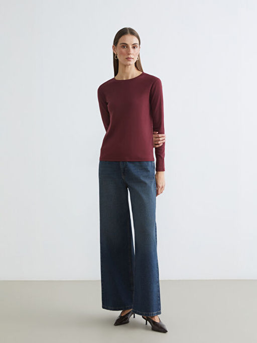 Bisiklet Yaka Kad?n Ti??rt