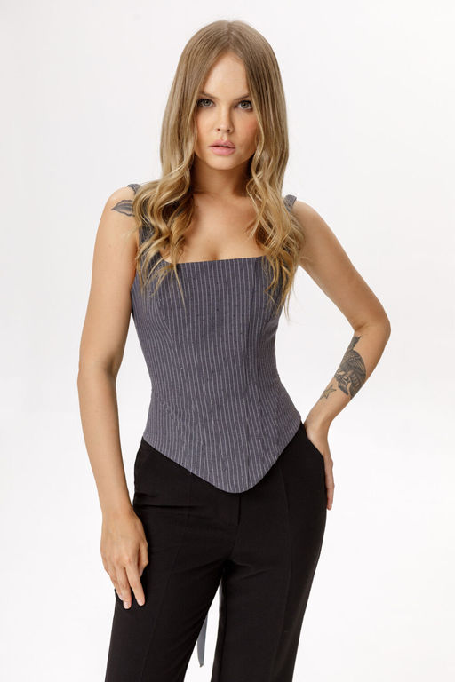 Топ Pirs 6518 серый