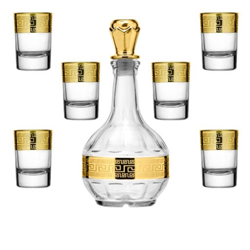 MS1022+500-45 Набор 7пр (ГРАФИН+6 СТОПОК) ОЛИМП (х4)