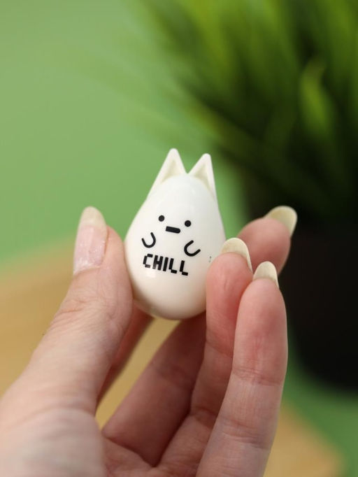 Ручка с магнитной насадкой "Chill kitten", white