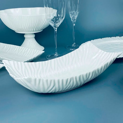 Прямоугольный салатник 33х15х9см САВАННА в под.уп. Фарфор арт.305-310 /LENARDI/