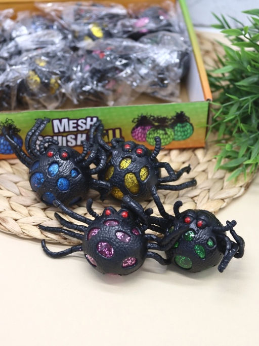 Мялка - антистресс Spider metallic, mix