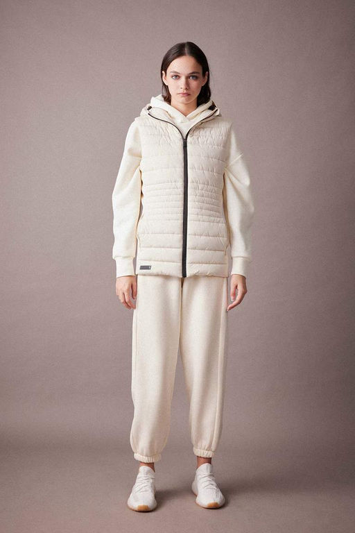 Водоотталкивающий надувной жилет с капюшоном DeFactoFit для спортсменов узкого кроя  фото 3